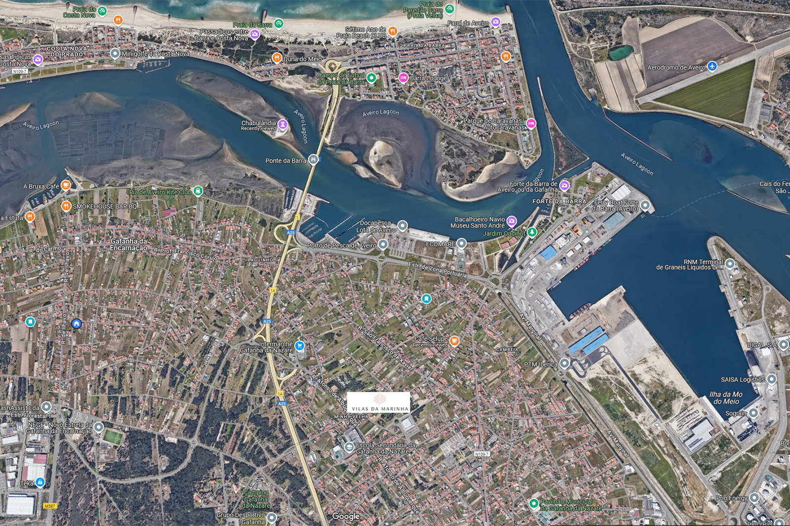 Mapa da localização